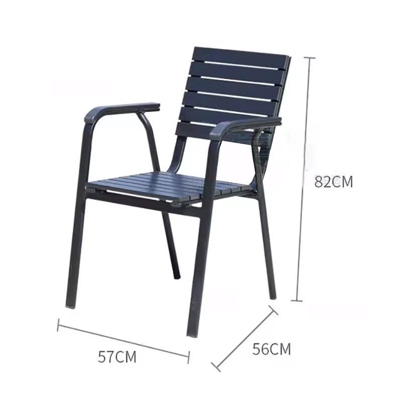 Modern Black Outdoor Dining Bistro Set - Durable Patio Furniture