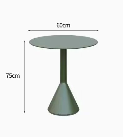 Contemporary Green Poolside Patio Dining Set - Outdoor Table & Chairs