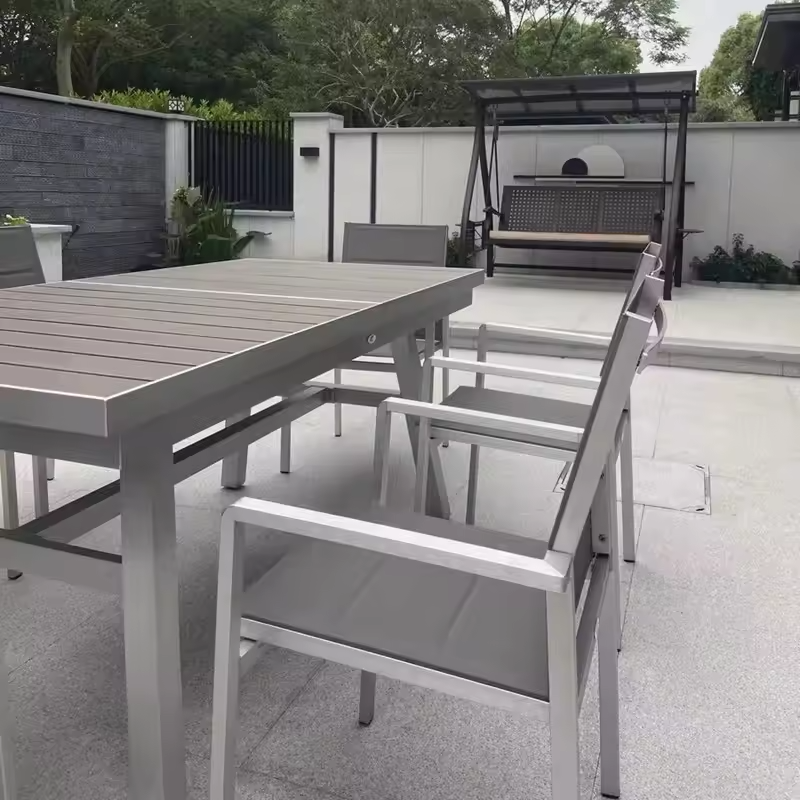 Poolside Paradise Elegant Outdoor Dining Set
