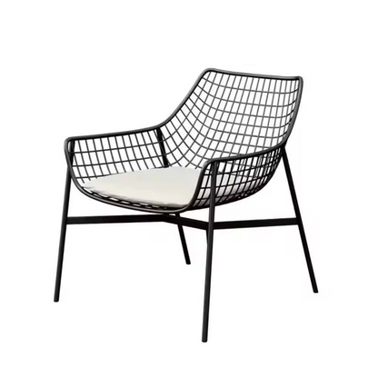 Luxury Metal Mesh Outdoor Furniture Set - Contemporary and Minimalist Design
